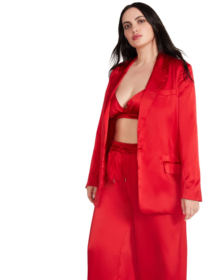 Red Steve Madden Audrey Women's Jackets | PH 8912ZYV